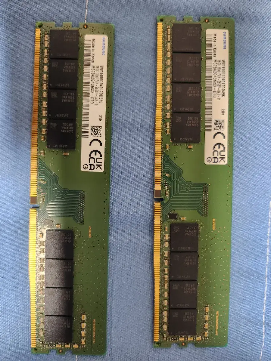 삼성 램 DDR4 2666 16GB X 2 팝니다